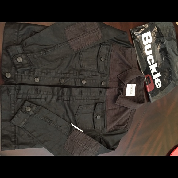 Ezekiel black denim jacket from Buckle