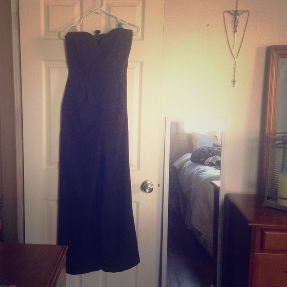 Strapless jump suit
