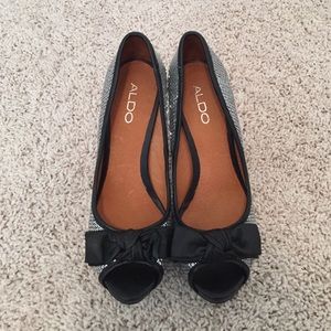 ALDO Silver sparkly heels!!