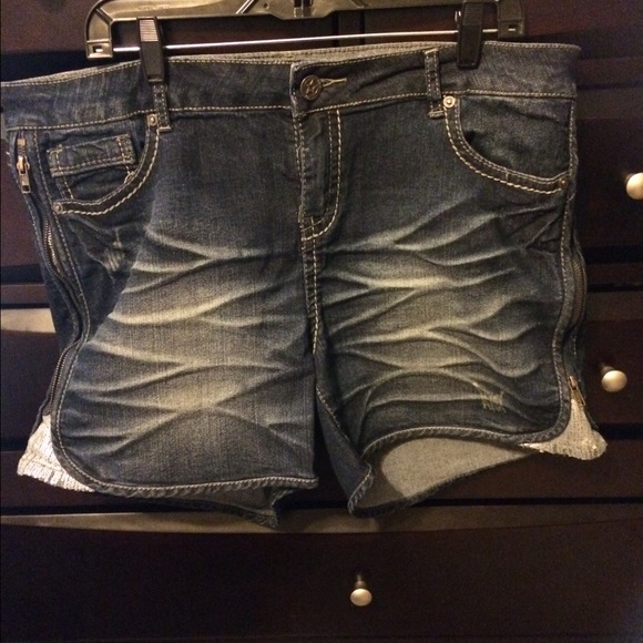 Denim shorts