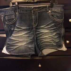Denim shorts