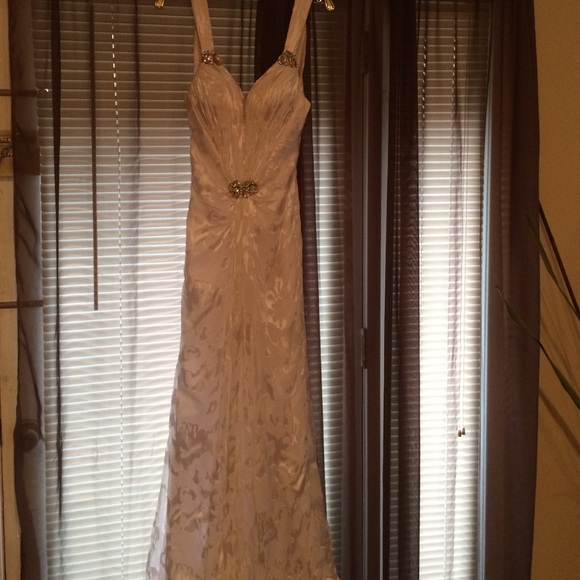 White after 5 evening gown.