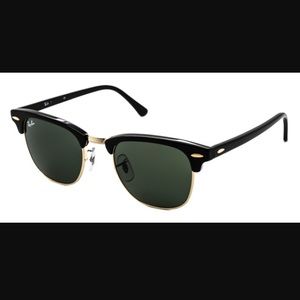 Black Ray-ban Clubmaster Sunglasses