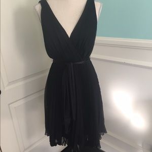 Rebecca Taylor black 100% silk dress