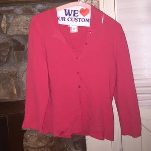 two piece tank top and cardigan set