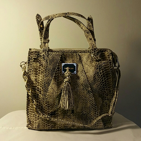 Elliott Lucca Snakeskin Handbag