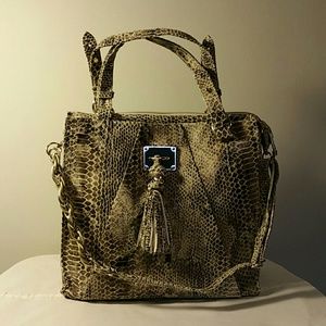 Elliott Lucca Snakeskin Handbag
