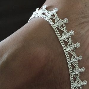 Sterling Silver coated anklet