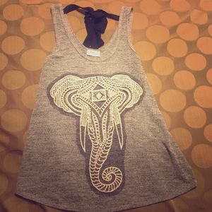 Cute elephant tank top