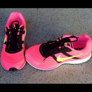 Nike Pegasus,Pink and black, Running shoe,Size:10