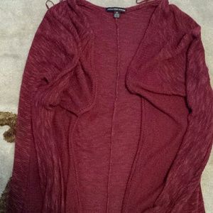 Dark red light weight cardigan