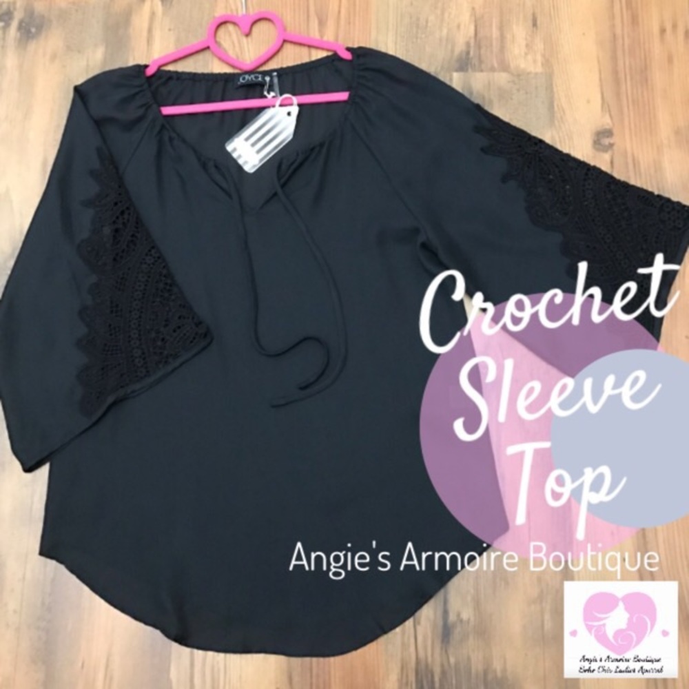 Crochet Sleeve Top