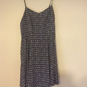 black and white patterned plus size dress