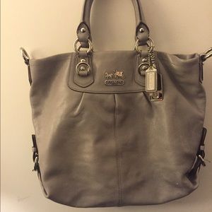 Authentic gray coach purse