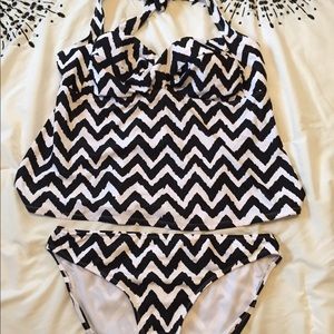 Chevron tankini