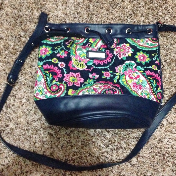 Vera Bradley Petal Paisley drawstring crossbody