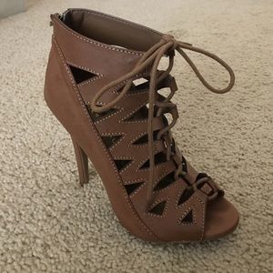 Chinese Laundry lace up heels/booties