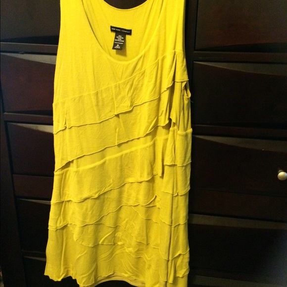 Lime green mini dress