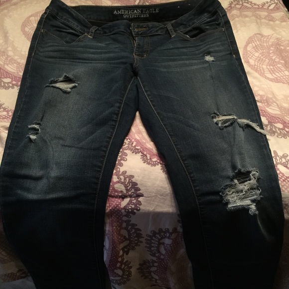 American eagle jeans size 14 skinny stretch