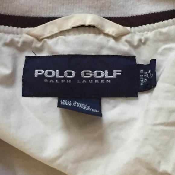 Polo gold white winter sport jacket