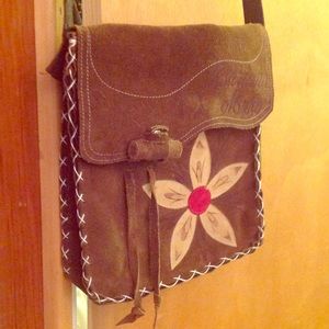 Brown Leather Satchel. Or Over the Shoulder bag