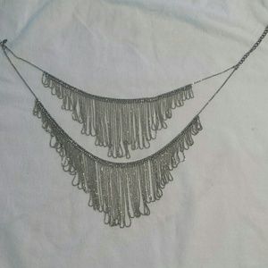 Silver Bib Necklace