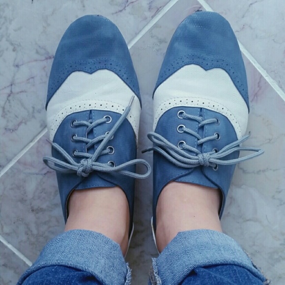 Blue & White Oxfords
