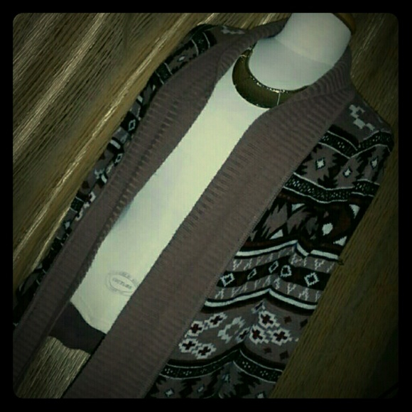Vintage Tribal Print Sweater