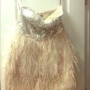 Bebe Isis Sequin Cocktail Dress