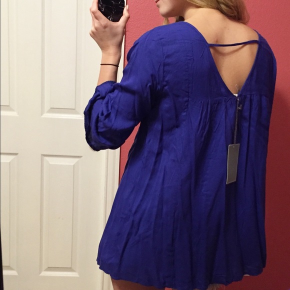 🎉HP x 2 • Royal Blue Boho Top - Picture 4 of 4