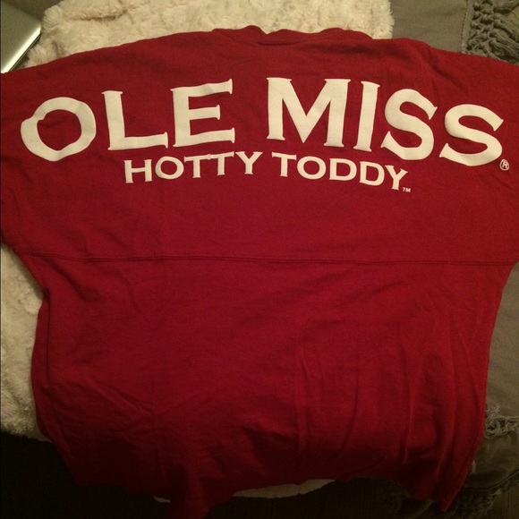 Large red Ole Miss Spirit Jersey