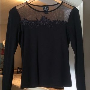 3/$30 😃 INC Black Top, Long Sleeves