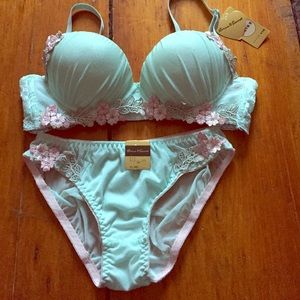 Mint Bra and Panty set