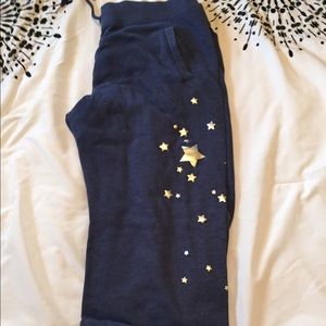 VS blue sweats with gold stars