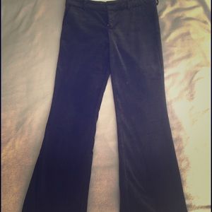 Juicy Couture black velvet feel pants