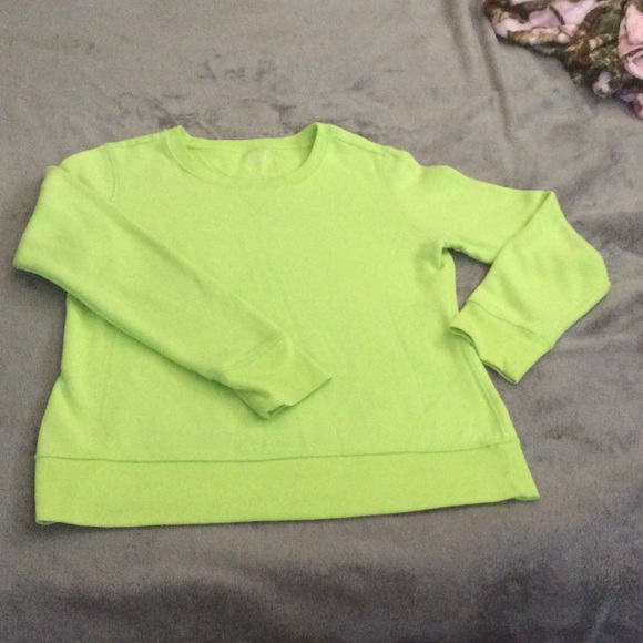Lime green pullover sweatshirt
