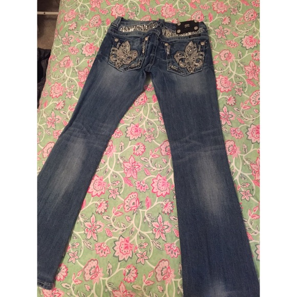 SOLD Blinged out Miss Me Jeans - Picture 3 of 4