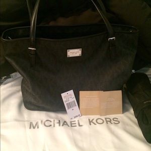 Authentic Michael Kors Jet Set Logo Diaper Bag