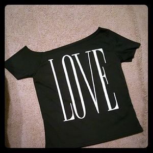 off the shoulder shirt