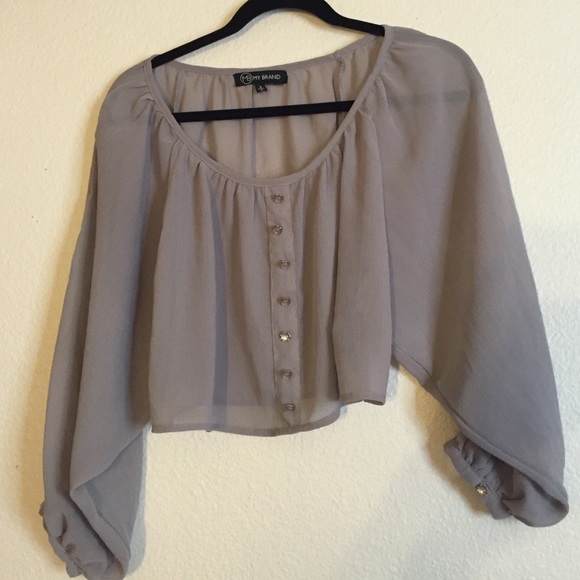 Chiffon crop top.