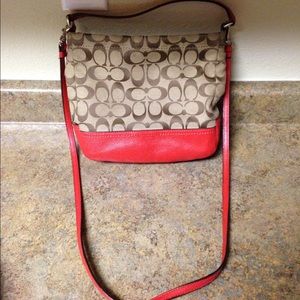 Authentic Coach cross body bag