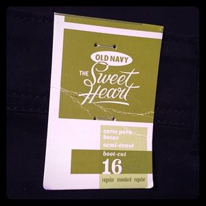 Black Chino Pants. Boot cut.