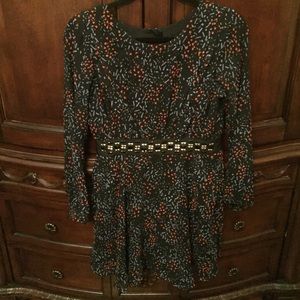 Long sleeve BCBG black dress!