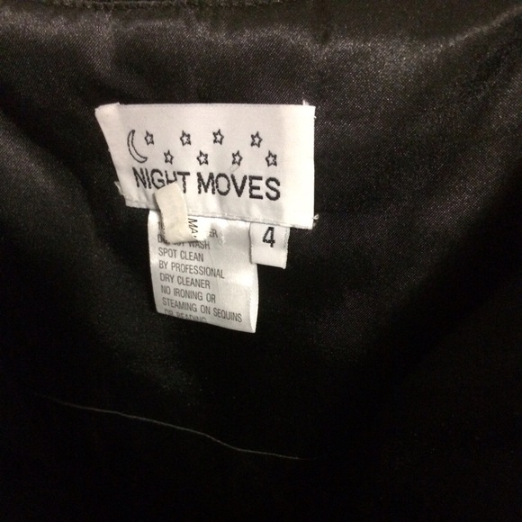 Night moves black sequence feather dress - Picture 3 of 4