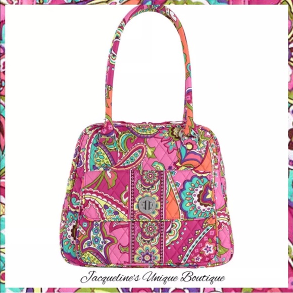 💰SOLD💰VERA BRADLEY🌷Turnlock satchel Pink Swirls