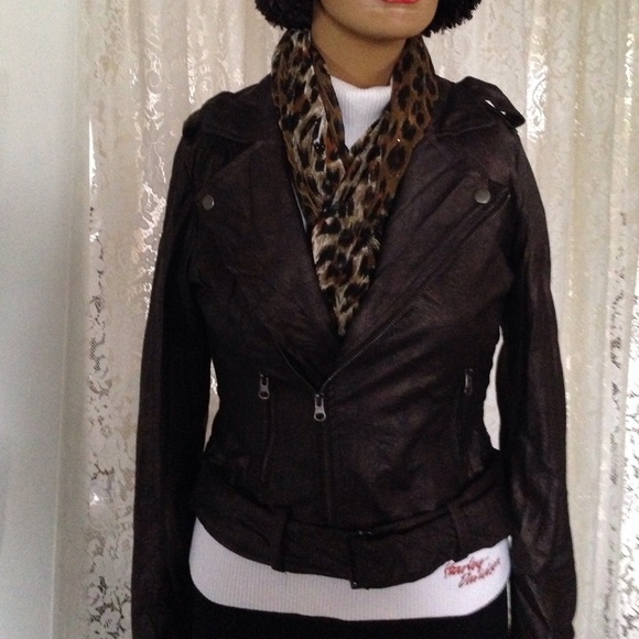 Brown  Moto jacket Forever 21