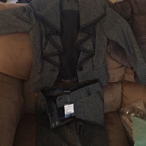 Suit with pants. Jacket size 0 pants size 00