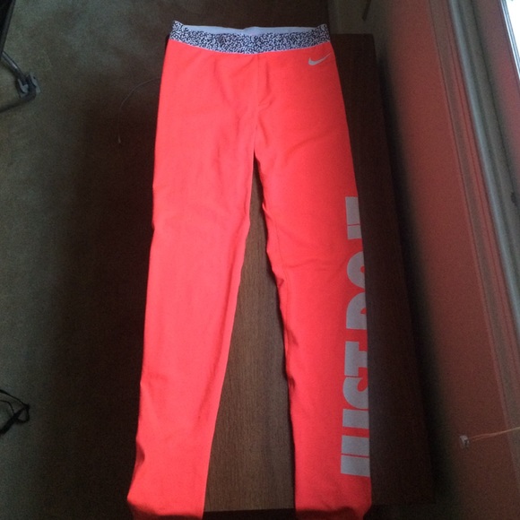 Nike Pro Dri-fit "Just Do It" Leggings, Hot pink