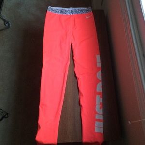 Nike Pro Dri-fit "Just Do It" Leggings, Hot pink