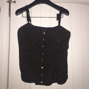 Cheetah print corset top